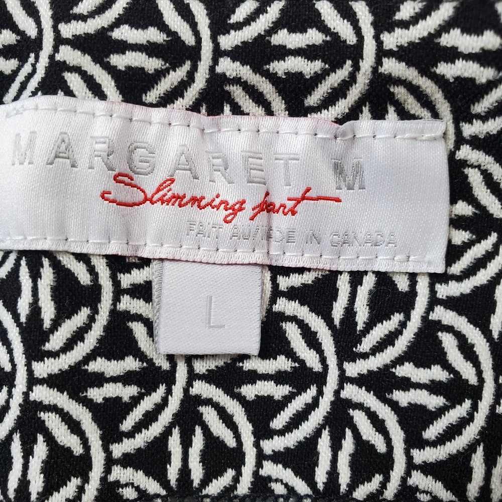Margaret M for Stitchfix Karina printed cuff knit straight leg pant large - Picture 5 of 6